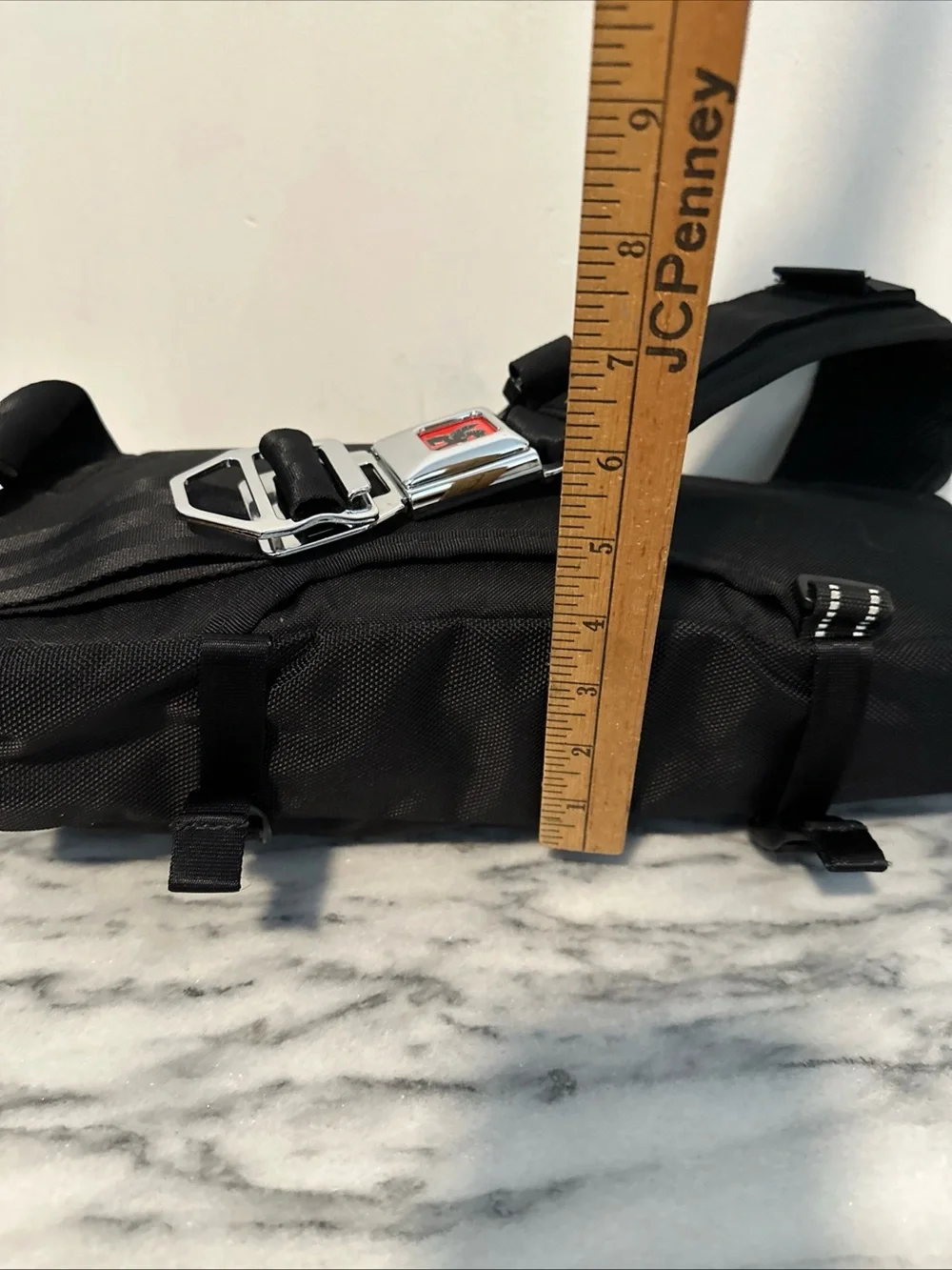 Chrome Crossbody bag KADET SLING BLACK TARP Waterproof bag Seat Belt Strap